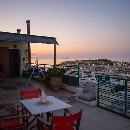 Rooftop With Sea View In Apartament Retimno